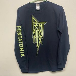 Pentatonix 2017 Long Sleeve Tee - Gildan Ultra Cotton T-Shirt - Black - S Used